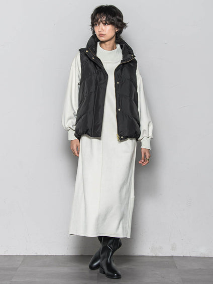 【WEB限定】スタンドカラーダウンベスト