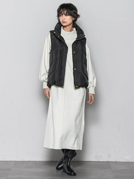 【WEB限定】スタンドカラーダウンベスト