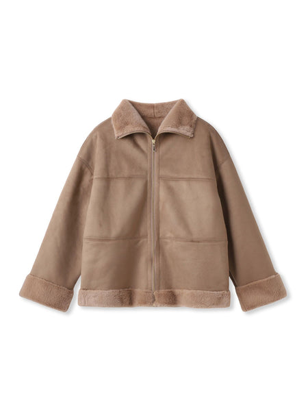 【WEB限定】フェイクムートンファーコート