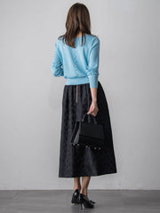 【WEB限定】レオパードジャガードスカート