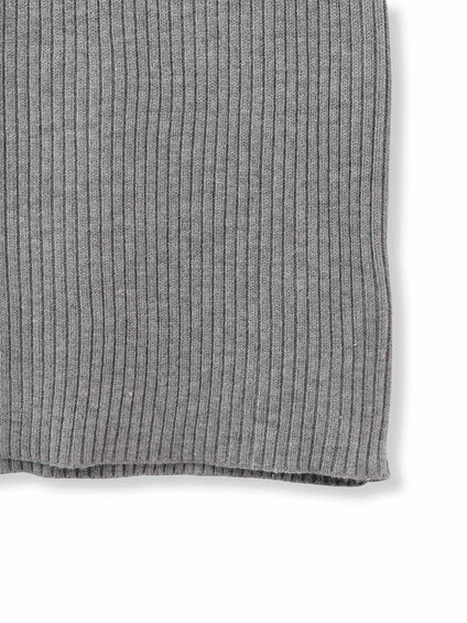 ポロカラーリブニットワンピース≪手洗い可能≫