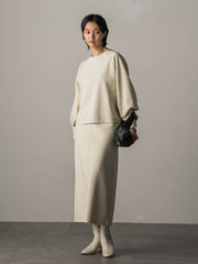 ジョーゼットダンボールAラインスカート≪セットアップ対応/洗濯機で洗える≫