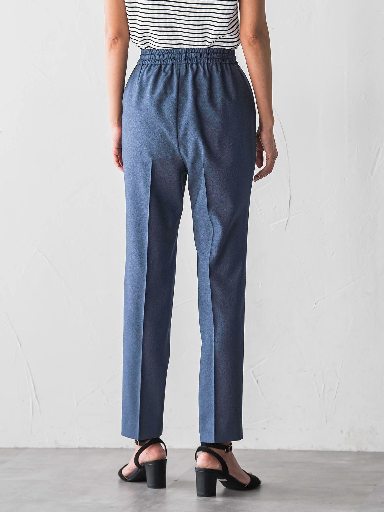 まるーでデニムテーパードパンツ