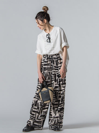 【WEB限定】箔ロゴカットソー≪手洗い可能≫