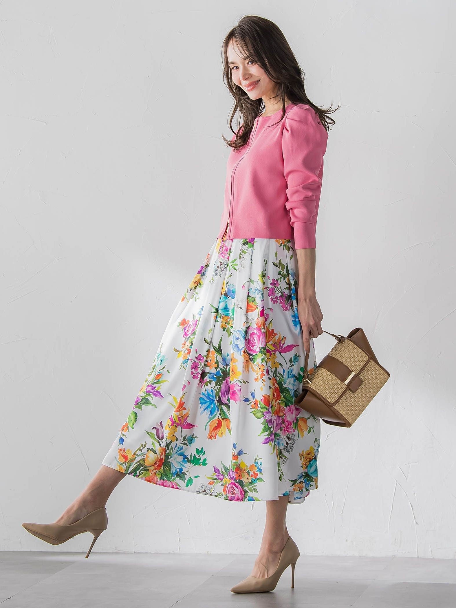 パフスリーブダブルジップブルゾン