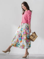 パフスリーブダブルジップブルゾン