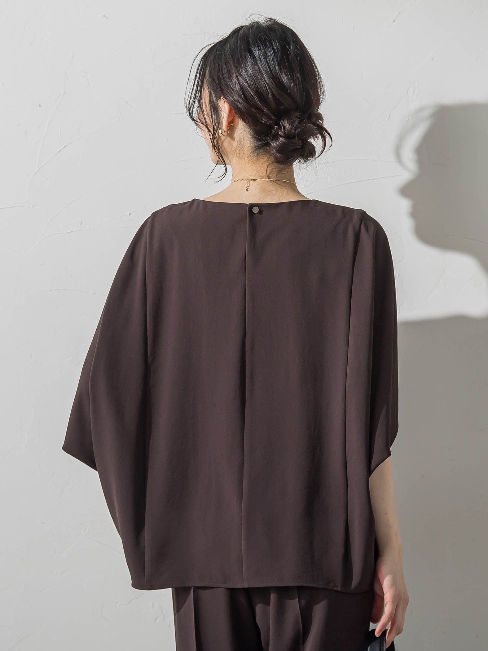 ≪シリーズ累計3万枚突破！/動画あり≫【ラクする美人服】ポンチョブラウス≪WEB限定カラーあり≫