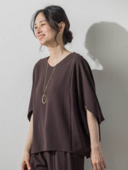 ≪シリーズ累計2万枚突破！≫【涼・美・楽】ポンチョブラウス≪WEB限定カラーあり≫