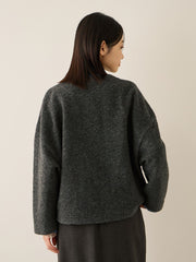 イタリアンエアリー4ポケットZIPブルゾン≪手洗い可能≫