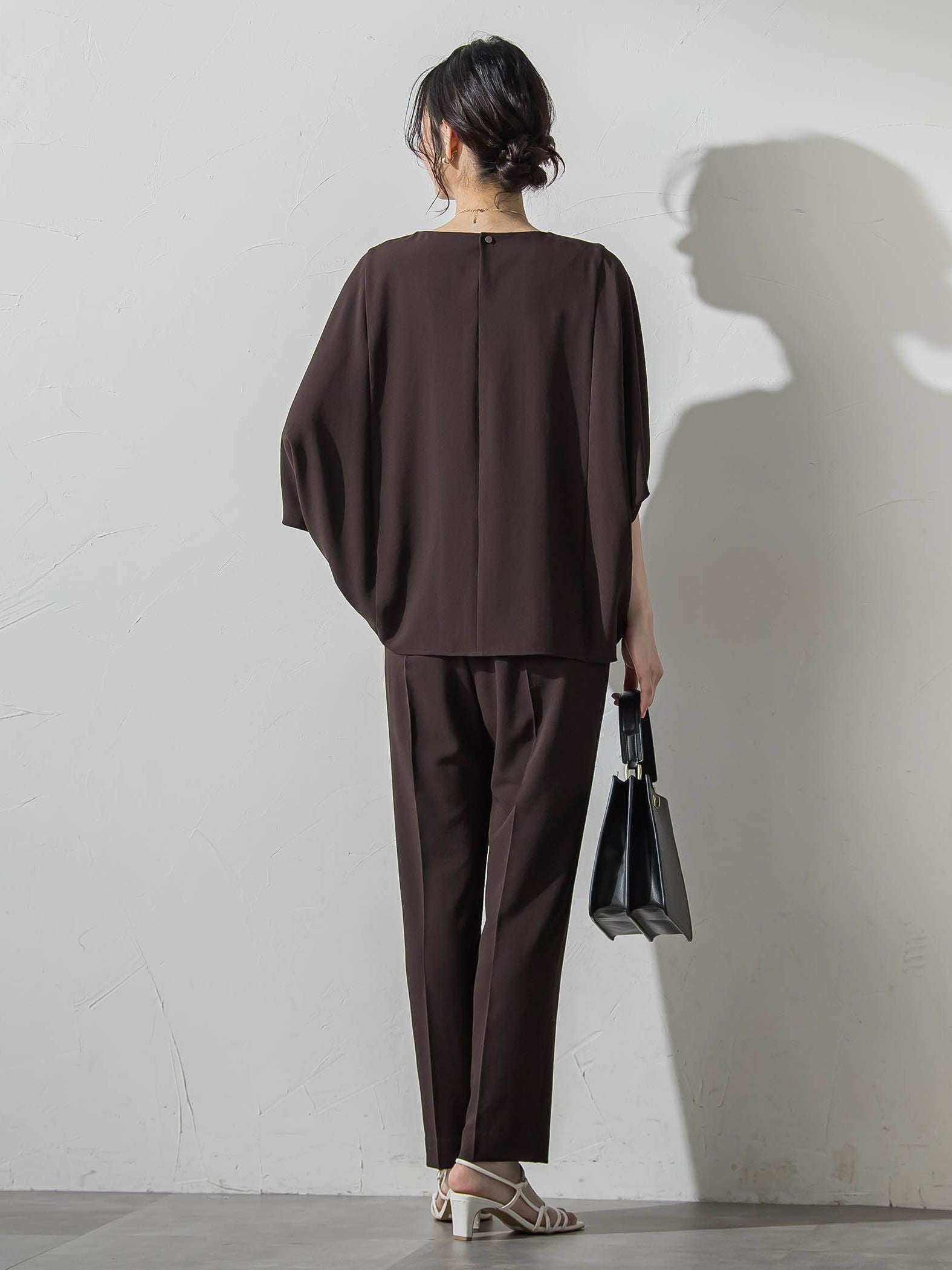 ≪シリーズ累計3万枚突破！/動画あり≫【ラクする美人服】ポンチョブラウス≪WEB限定カラーあり≫