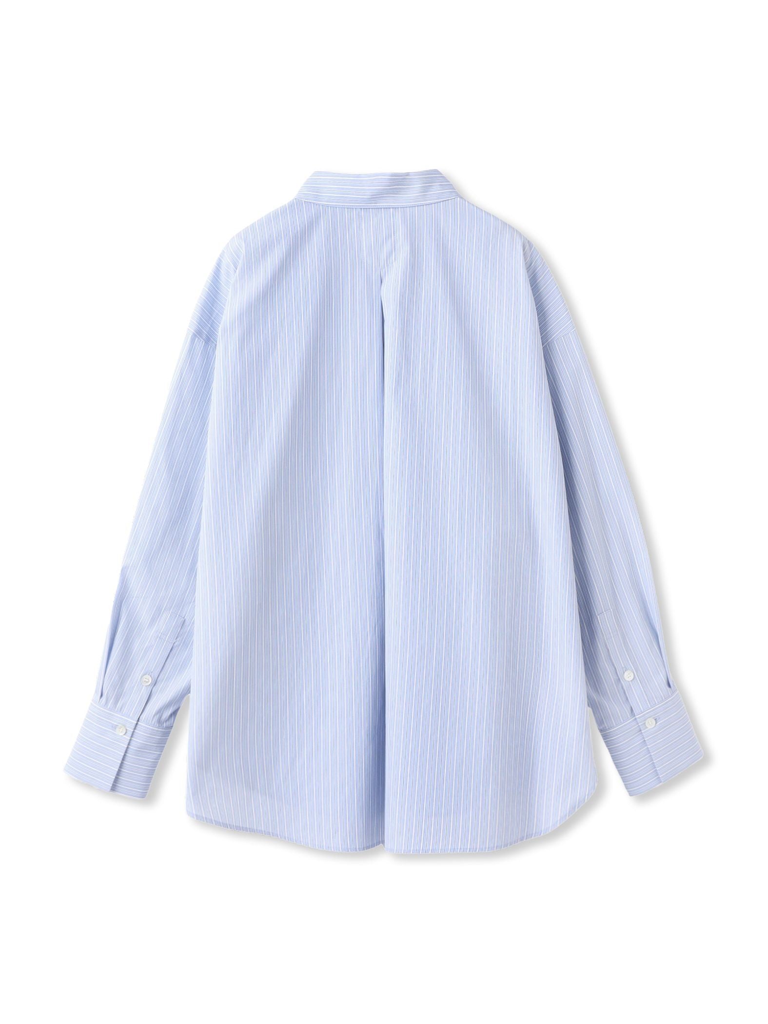 コットンポプリン2WAYストライプシャツ