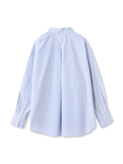 コットンポプリン2WAYストライプシャツ