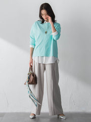 バックボタンデザインニット