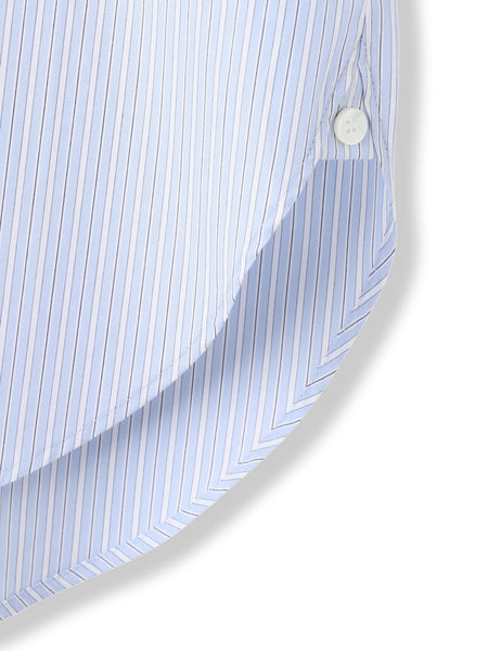 コットンポプリン2WAYストライプシャツ