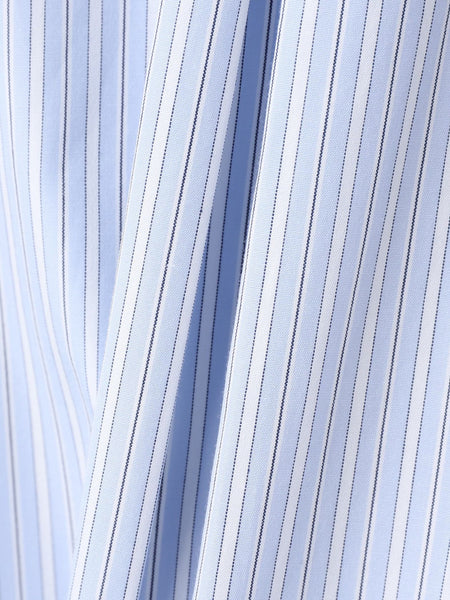 コットンポプリン2WAYストライプシャツ