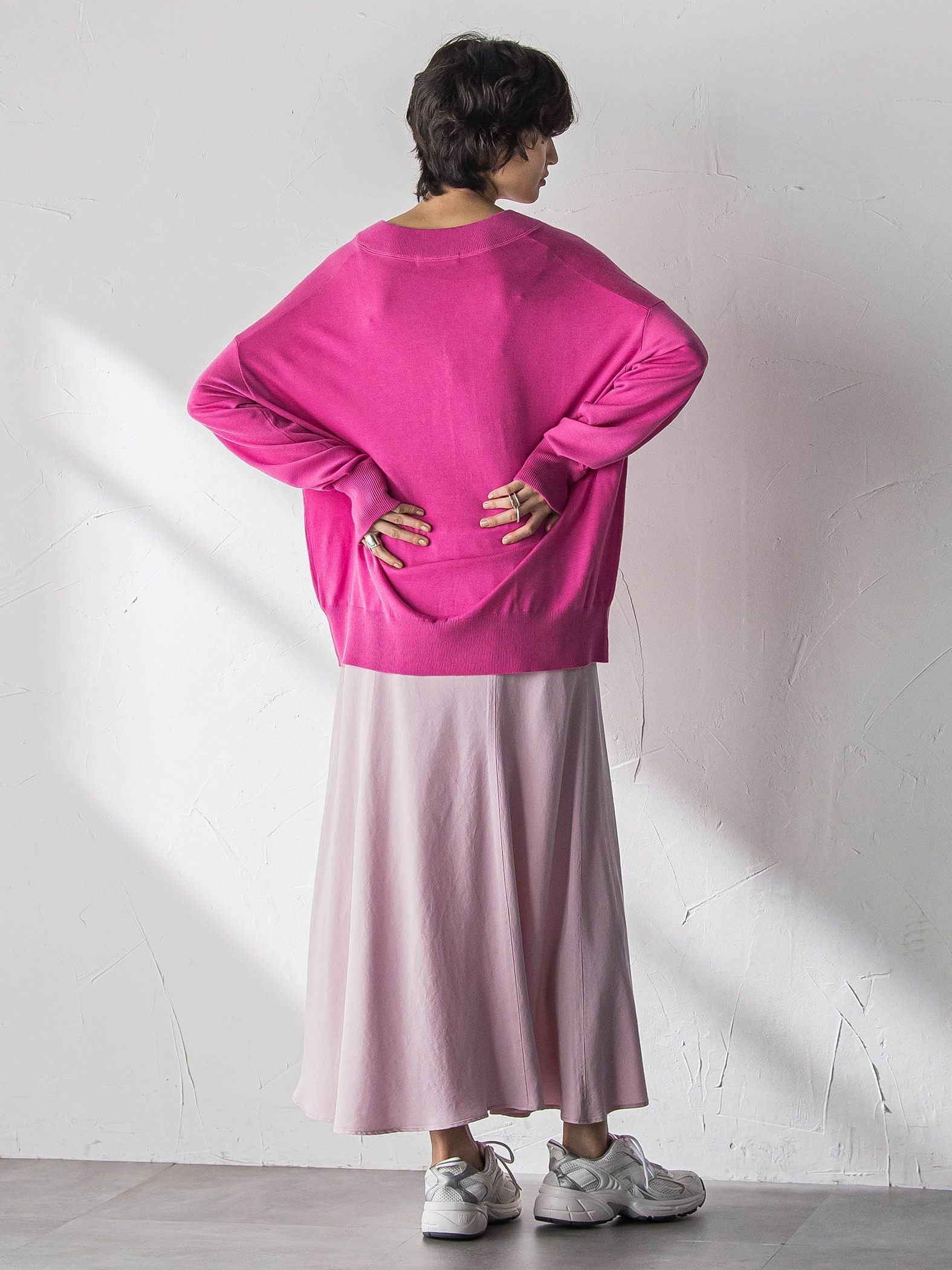 【40周年限定】カラーデニムセミフレアスカート