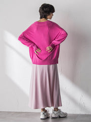 【40周年限定】カラーデニムセミフレアスカート