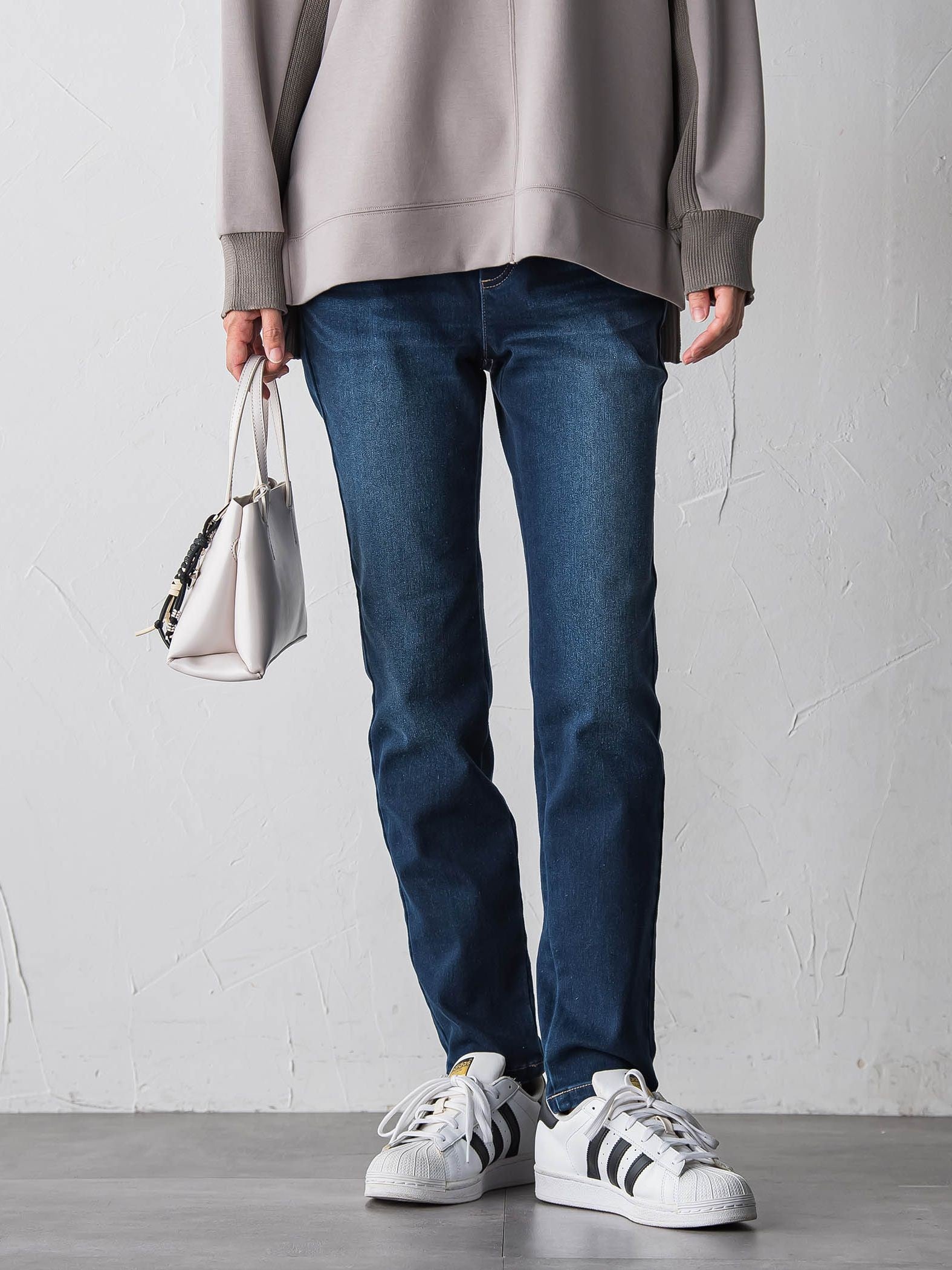 【WEB限定】”あたたか美脚”裏起毛デニム