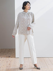 くずしドットブラウス