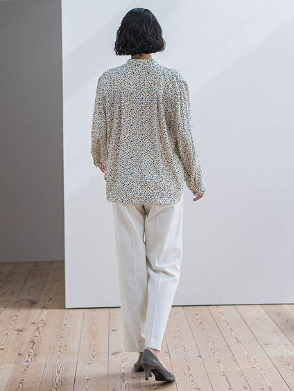 くずしドットブラウス