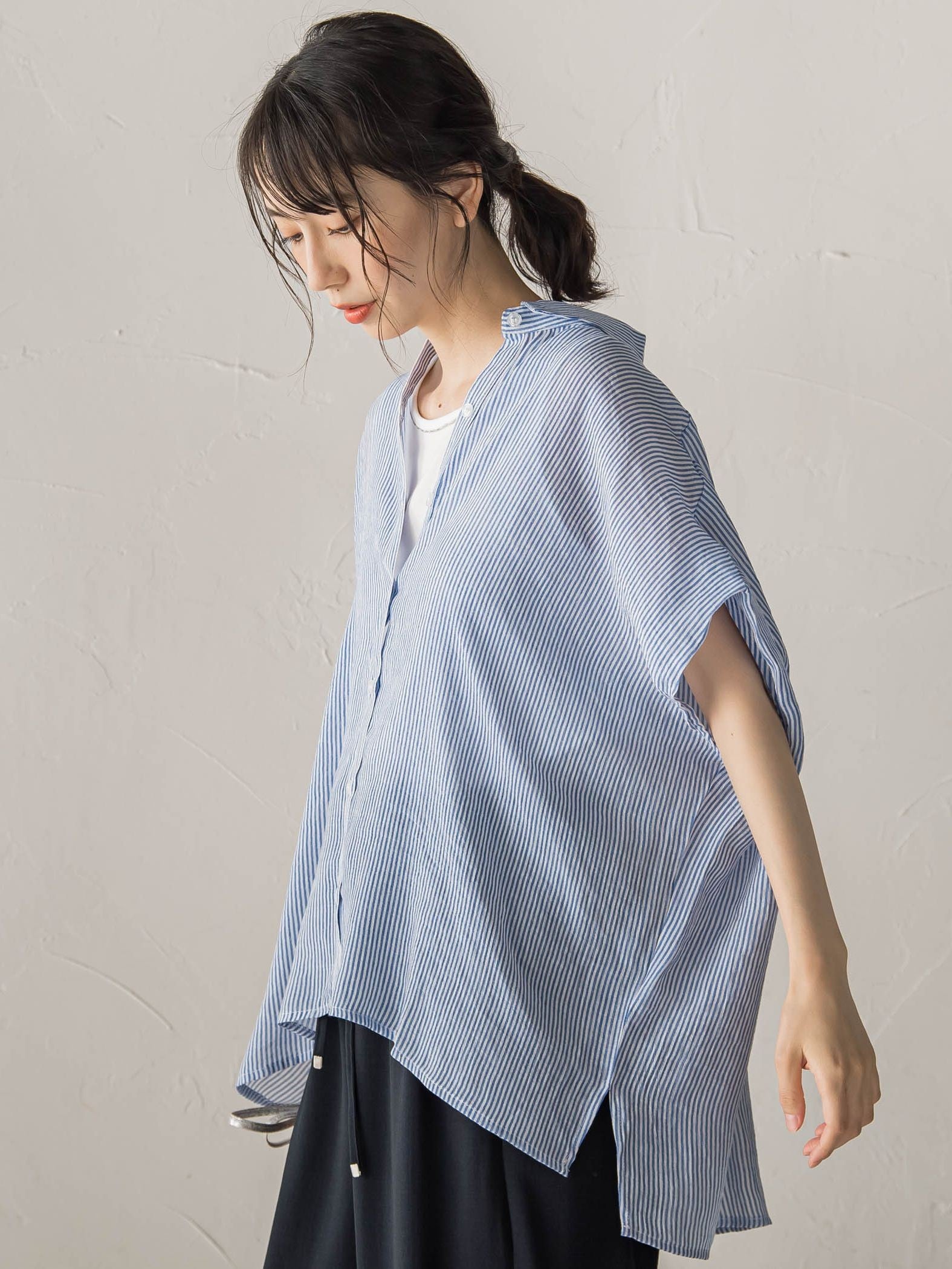 【WEB限定カラーあり】ドルマンブラウス+タンクSET
