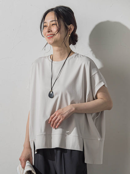 汗染み軽減ボックスシルエットカットソー