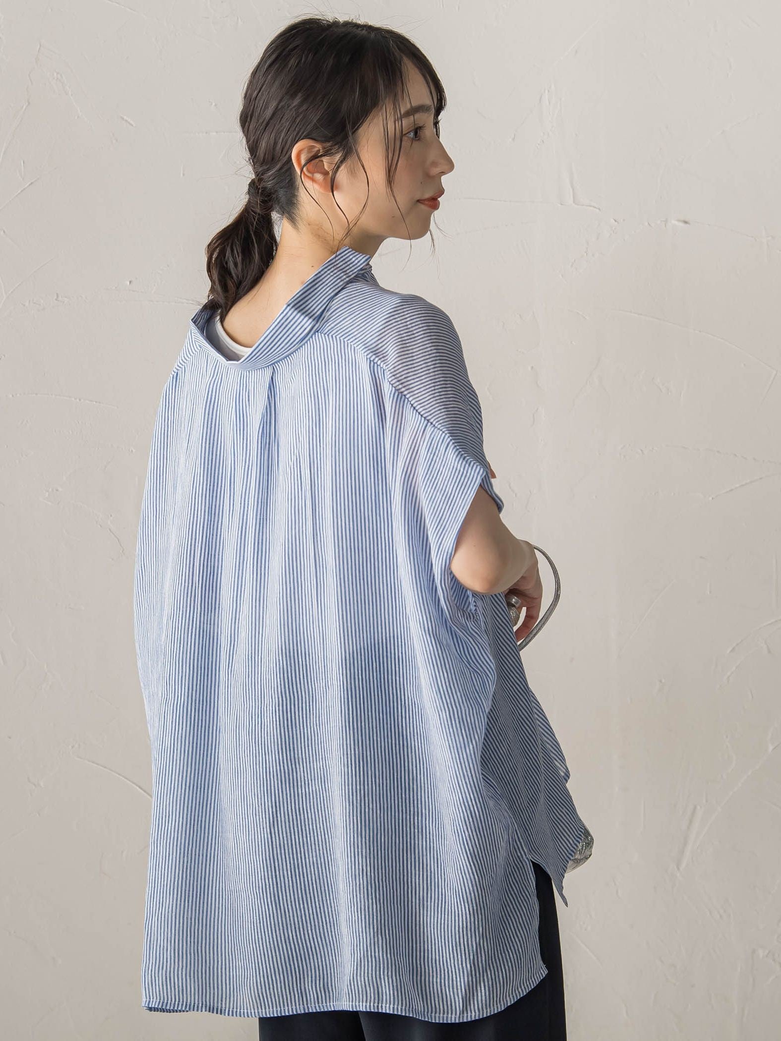 【WEB限定カラーあり】ドルマンブラウス+タンクSET