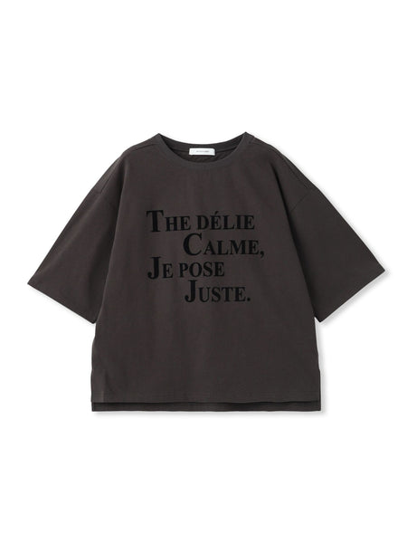 ビンテージライクメッセージルーズTシャツ