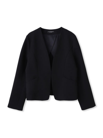 【WEB限定 13号】トリクシオンノーカラージャケット≪セットアップ対応/手洗い可能≫