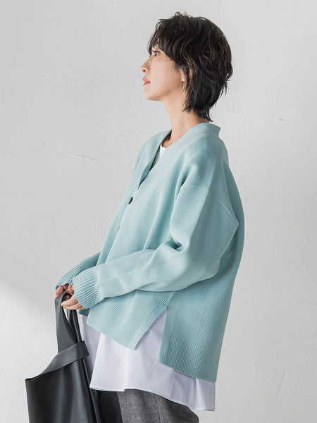 【大きいサイズ/WEB限定カラーあり】スポンディッシュニットカーディガン