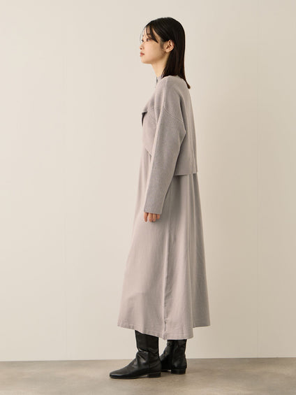 カシュクールニットアンサンブルワンピース≪手洗い可能≫