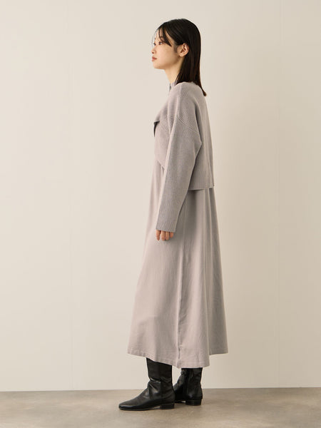 カシュクールニットアンサンブルワンピース≪手洗い可能≫