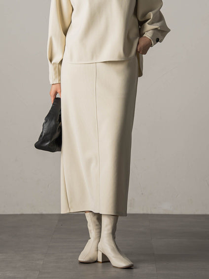 ジョーゼットダンボールAラインスカート≪セットアップ対応/洗濯機で洗える≫