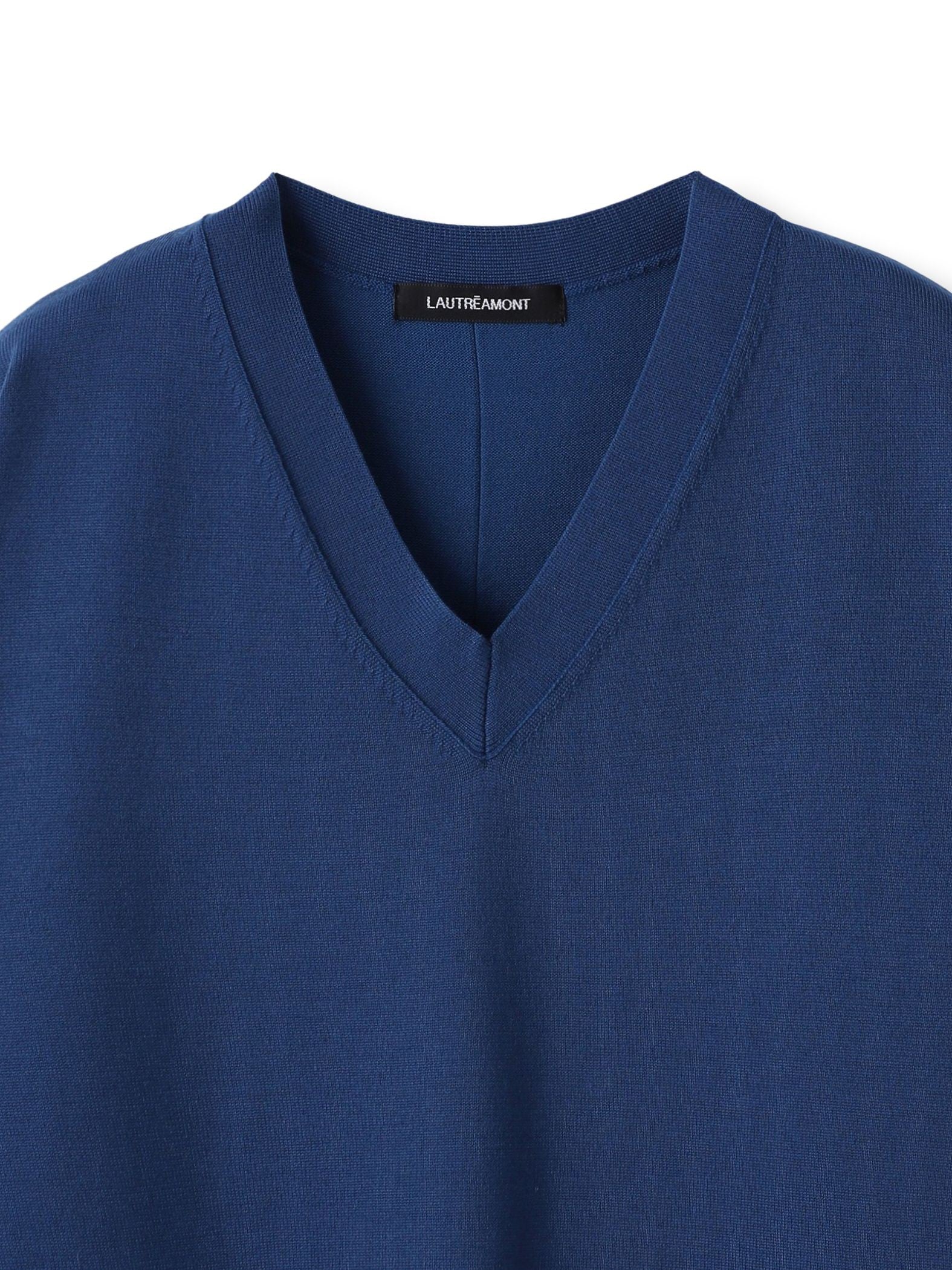 【WEB限定】Vネックニットワンピース≪丈長めあり/手洗い可能≫