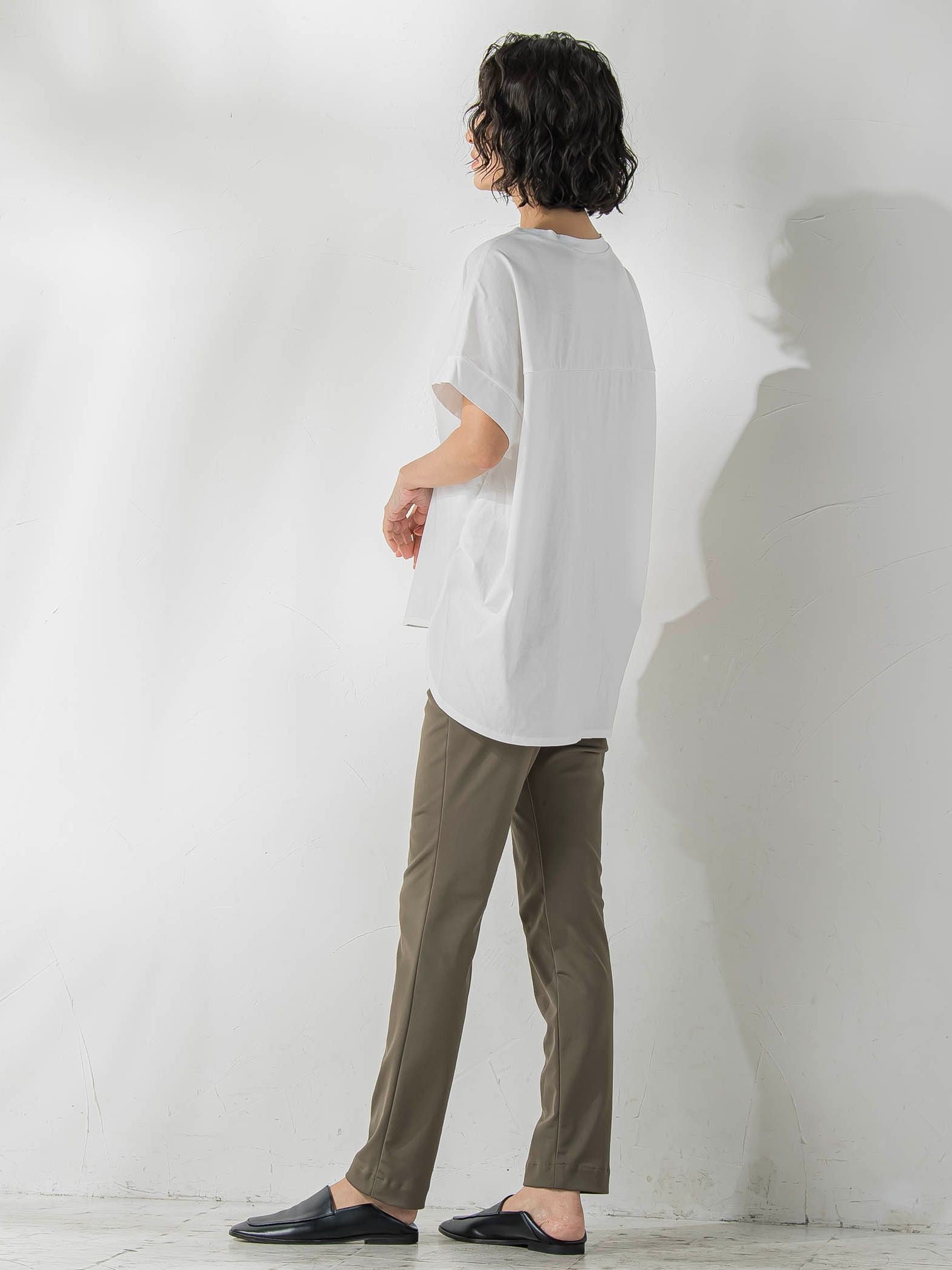 【WEB限定】ウエストタックカットソー≪手洗い可能≫