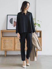 【WEB限定 13号】トリクシオンテーパードパンツ≪セットアップ対応/手洗い可能≫