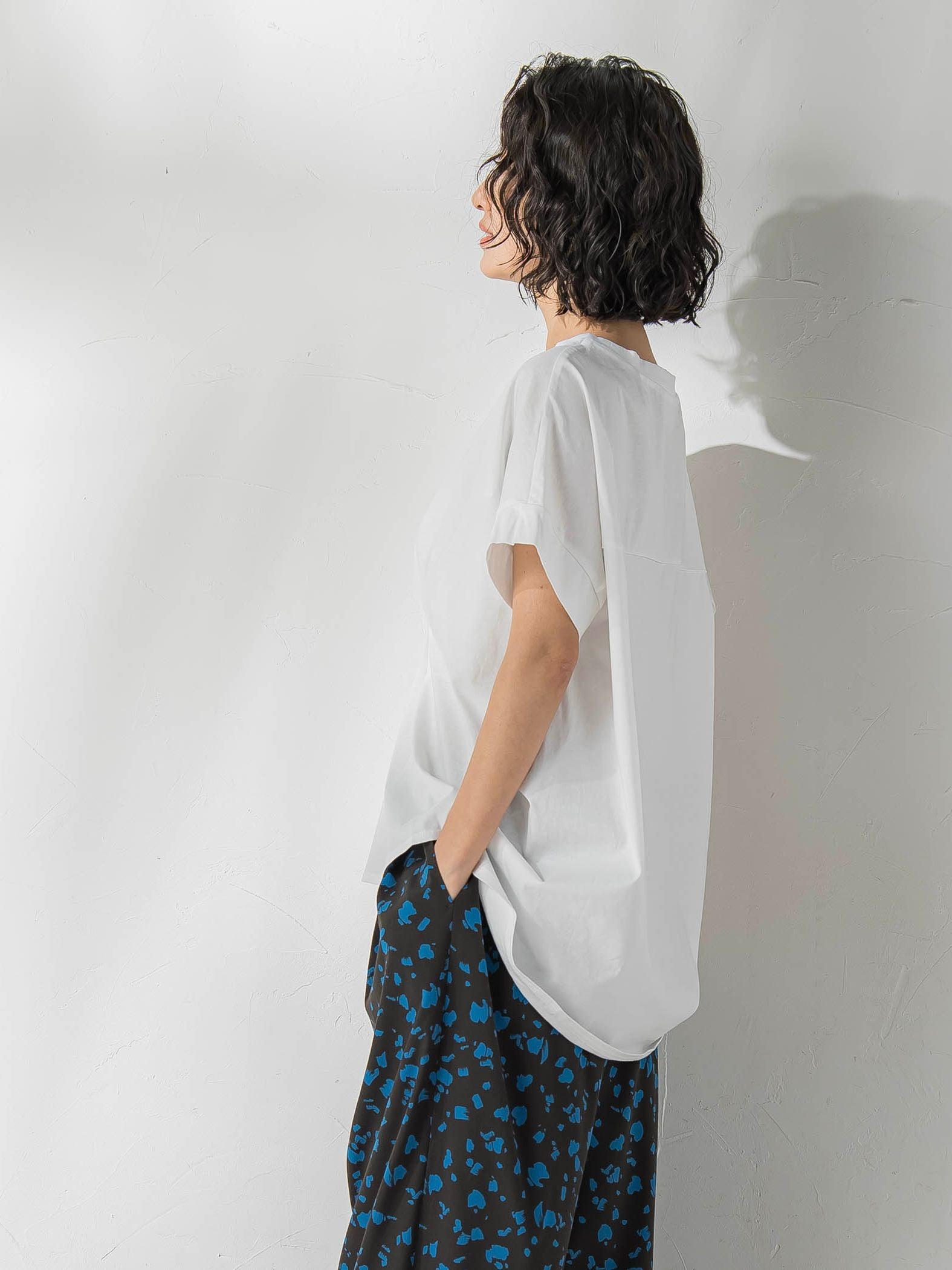 【WEB限定】ウエストタックカットソー≪手洗い可能≫