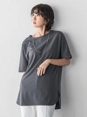 【WEB限定】”細身パンツも怖くない”Tシャツチュニック