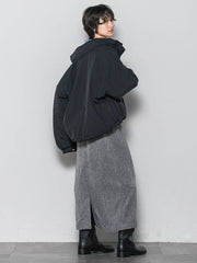 【WEB限定】中綿ボリュームショートブルゾン≪手洗い可能≫