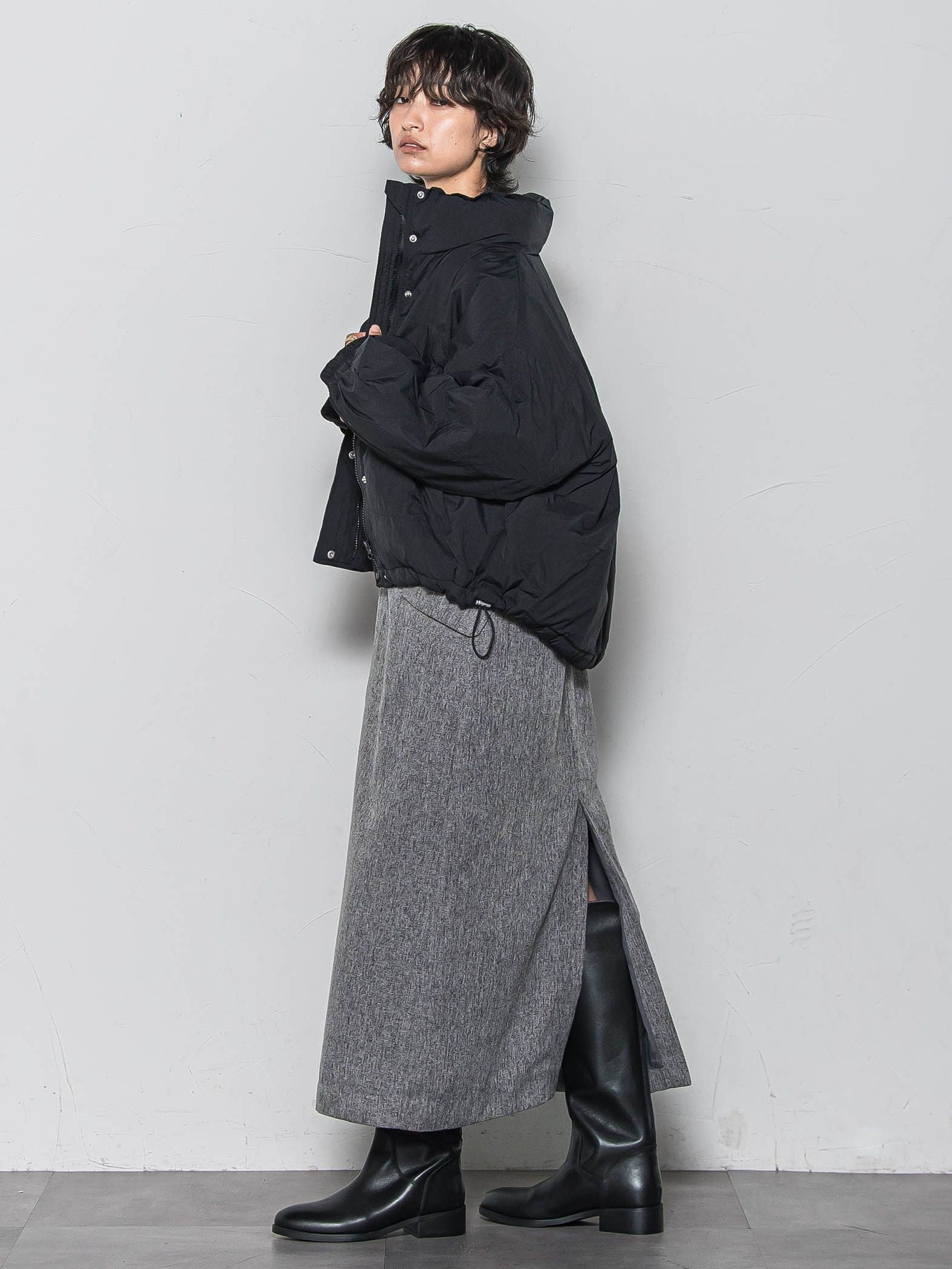 【WEB限定】中綿ボリュームショートブルゾン≪手洗い可能≫