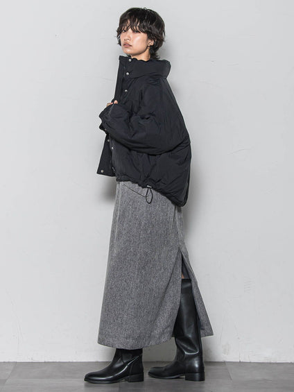 【WEB限定】中綿ボリュームショートブルゾン≪手洗い可能≫