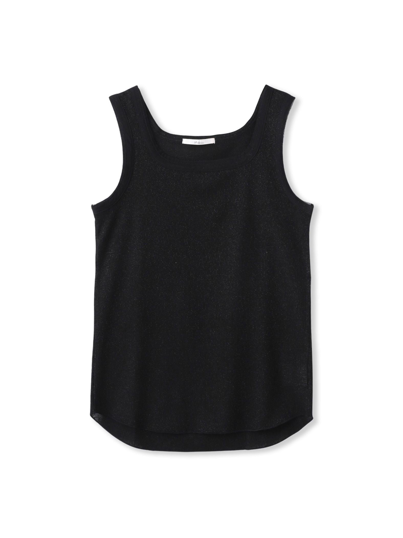 リブスクエアタンクトップ