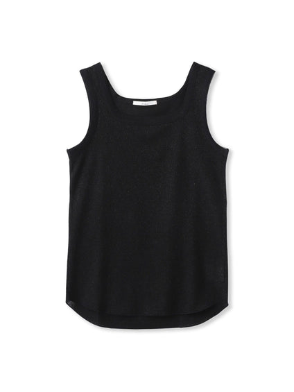 リブスクエアタンクトップ