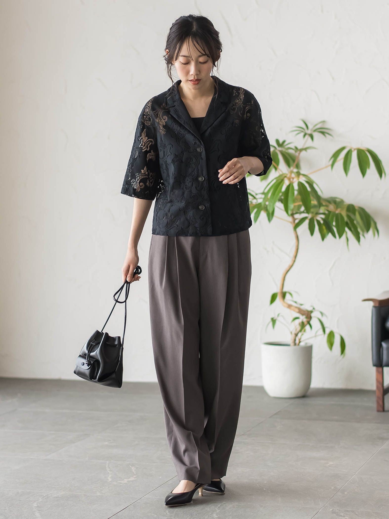 PAISLEY COTTON LACEブラウス