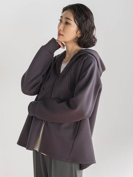 ストレッチダンボールジップパーカー