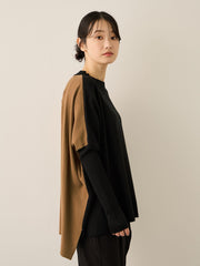 バイカラードルマンニットプルオーバー≪手洗い可能≫