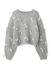 メニリボンブークレーニット≪手洗い可能≫