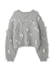 メニリボンブークレーニット≪手洗い可能≫