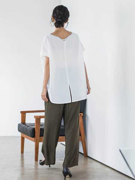 【WEB限定】ゆったりシルエットカットソー≪洗濯機で洗える≫