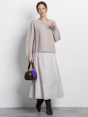 素材切り替えオーガンジースカート